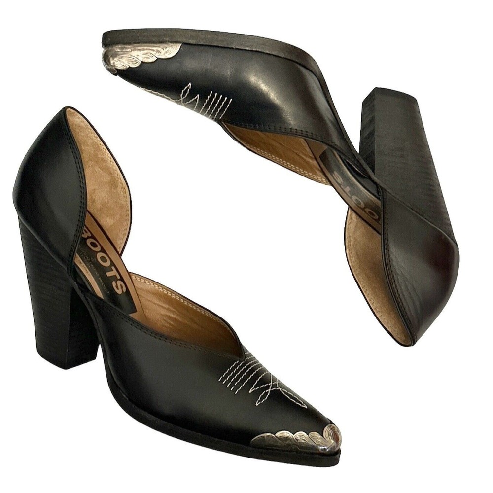 Golden Goose Deluxe Marfa Texan Boots, Blk Leather, SZ 39 EUR/8 US, WOMENS, BNIB - Picture 3 of 8